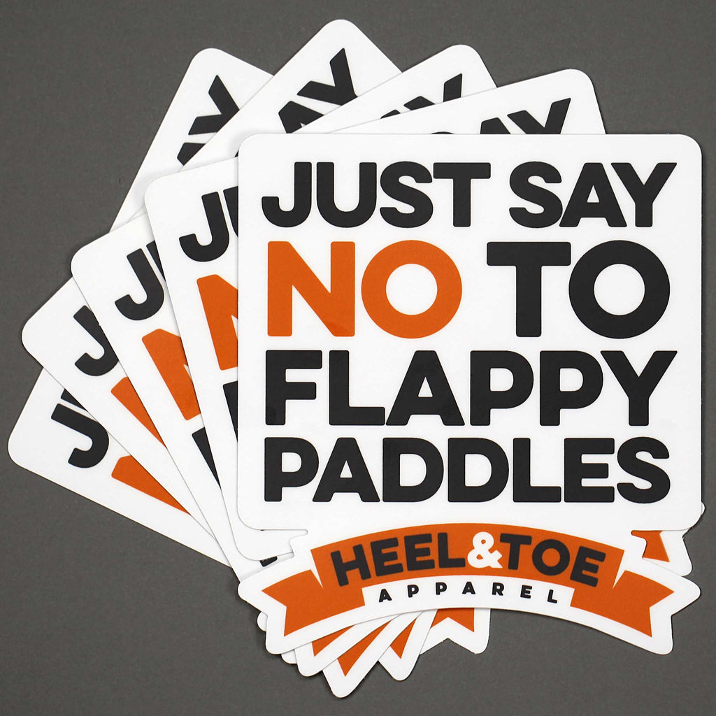No To Flappy Paddles Sticker<br />(5-Pack)